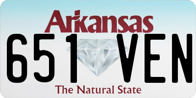 AR license plate 651VEN