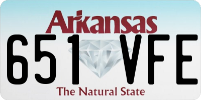 AR license plate 651VFE