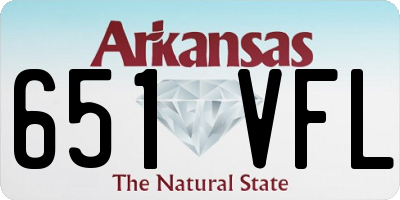 AR license plate 651VFL