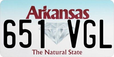 AR license plate 651VGL