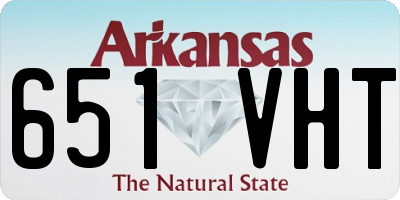 AR license plate 651VHT
