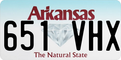AR license plate 651VHX
