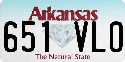 AR license plate 651VLO