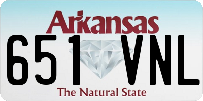 AR license plate 651VNL