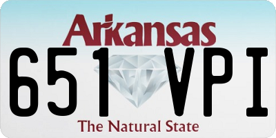 AR license plate 651VPI