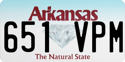 AR license plate 651VPM