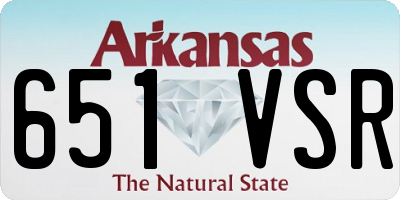 AR license plate 651VSR