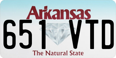 AR license plate 651VTD