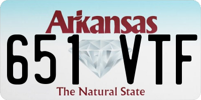 AR license plate 651VTF