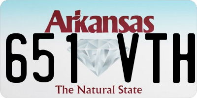 AR license plate 651VTH