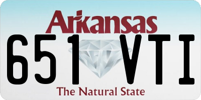 AR license plate 651VTI
