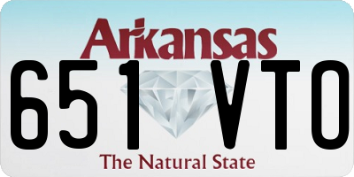AR license plate 651VTO