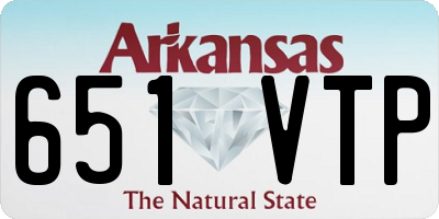 AR license plate 651VTP