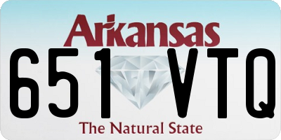 AR license plate 651VTQ