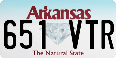 AR license plate 651VTR
