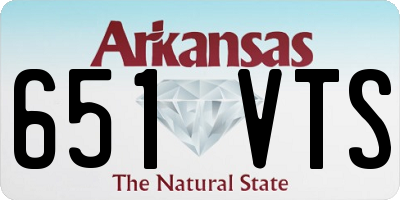 AR license plate 651VTS