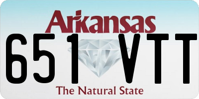 AR license plate 651VTT