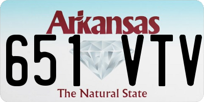 AR license plate 651VTV