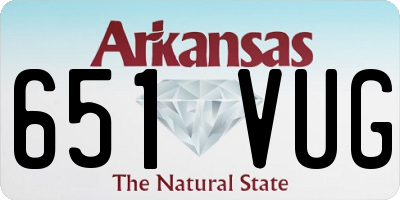 AR license plate 651VUG