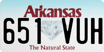 AR license plate 651VUH