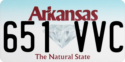AR license plate 651VVC