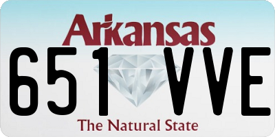 AR license plate 651VVE