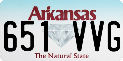 AR license plate 651VVG