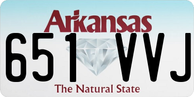 AR license plate 651VVJ