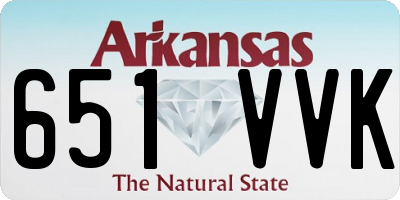 AR license plate 651VVK