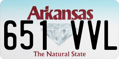 AR license plate 651VVL