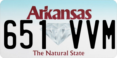 AR license plate 651VVM