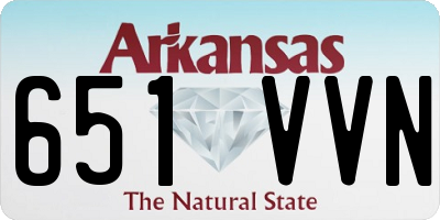 AR license plate 651VVN