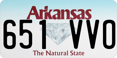 AR license plate 651VVO