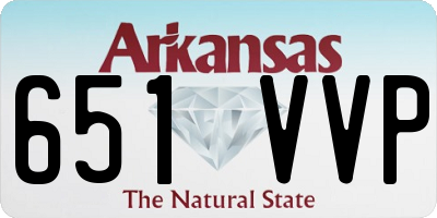 AR license plate 651VVP