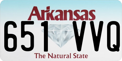 AR license plate 651VVQ