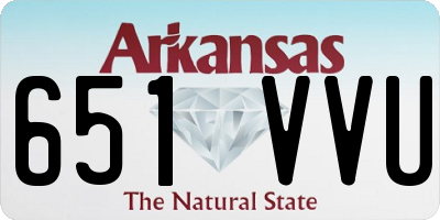 AR license plate 651VVU