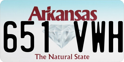 AR license plate 651VWH