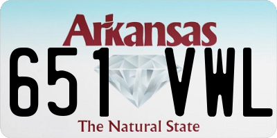 AR license plate 651VWL