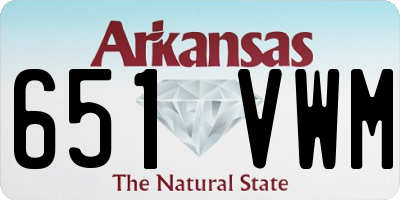 AR license plate 651VWM