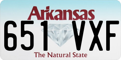 AR license plate 651VXF