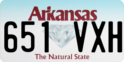 AR license plate 651VXH