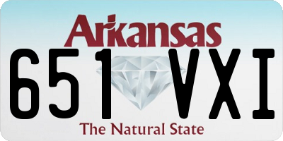 AR license plate 651VXI