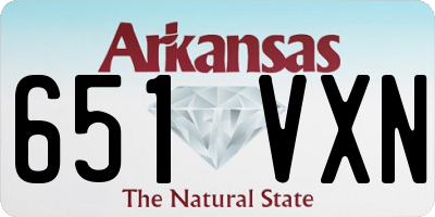 AR license plate 651VXN