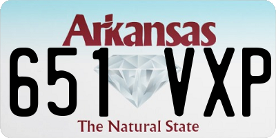 AR license plate 651VXP