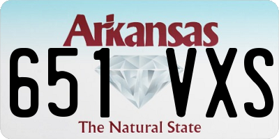 AR license plate 651VXS