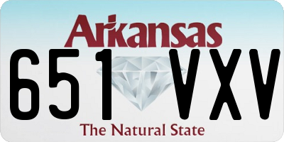 AR license plate 651VXV