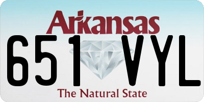 AR license plate 651VYL