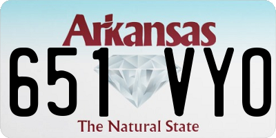 AR license plate 651VYO