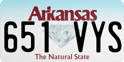 AR license plate 651VYS