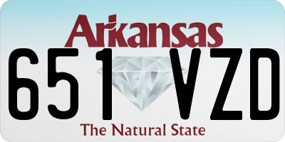 AR license plate 651VZD